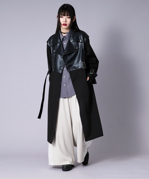 Ellno Loset（エルノロゼット） トレンチコート MEDIUM ブラック