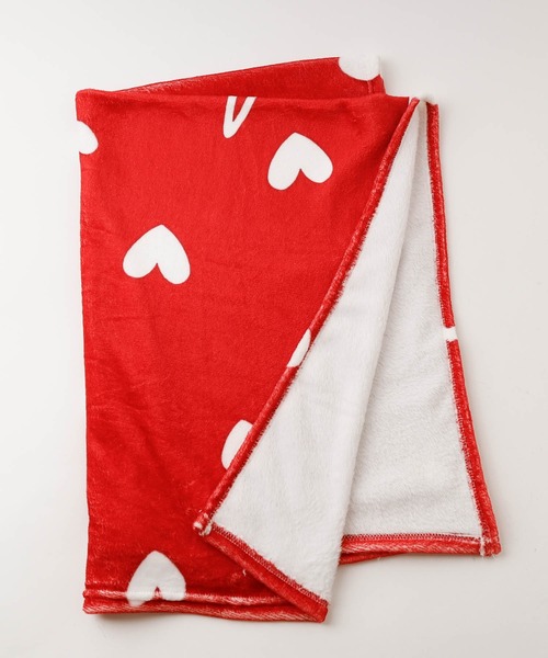 URBAN CHERRY（アーバンチェリー） ブランケット バイカラーハートロゴ