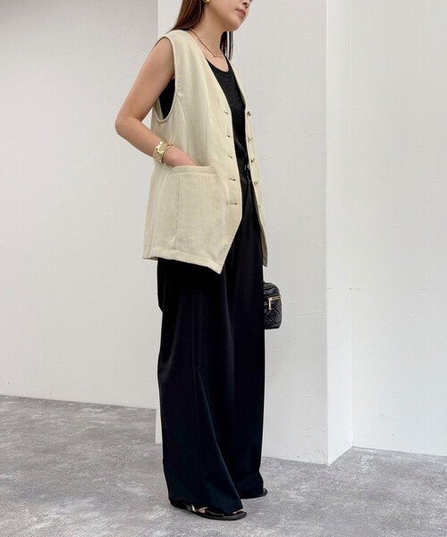 「fredy emue」 ベスト 38 ベージュ レディース_画像3