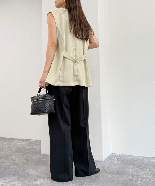 「fredy emue」 ベスト 38 ベージュ レディース_画像4