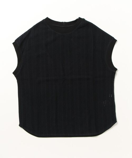 「SHIPS any」 半袖ブラウス ONE SIZE ブラック レディース_画像2