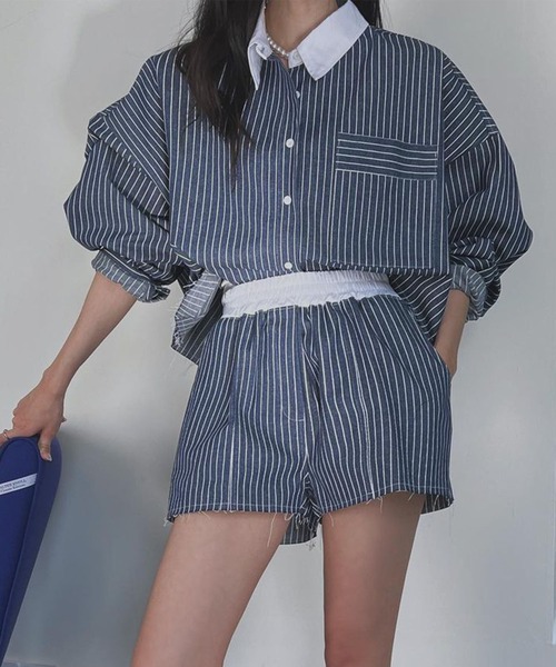 GLAMOROUS JANE（グラマラスジェーン） セットアップ ストライプシャツ