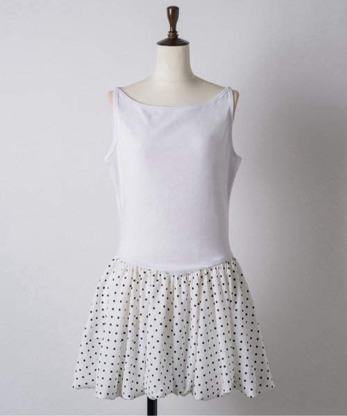 「musubore」 ドッキングワンピース FREE ホワイト レディース_画像6