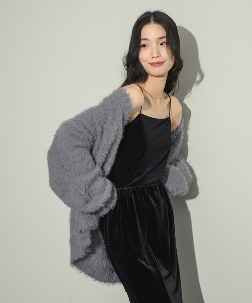 「NEUNA」 ニットカーディガン FREE アイボリー レディース_画像4