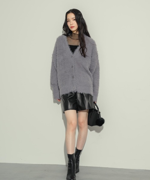 「NEUNA」 ニットカーディガン FREE アイボリー レディース_画像5