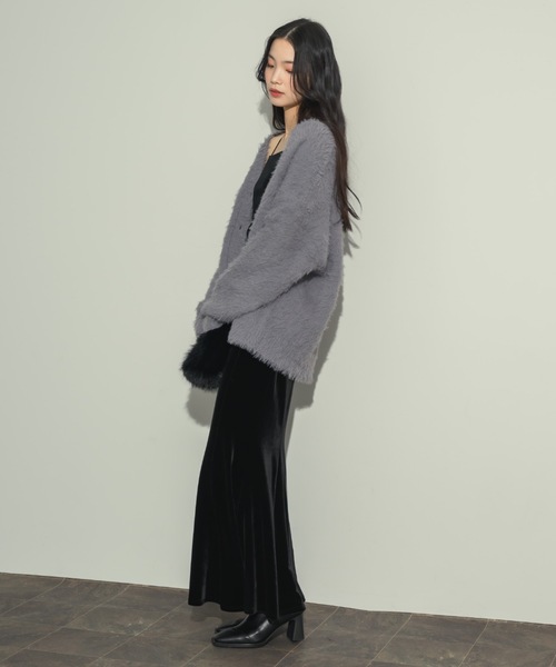 「NEUNA」 ニットカーディガン FREE アイボリー レディース_画像8