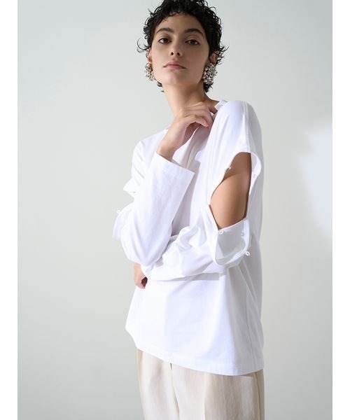 「styling/」 長袖カットソー ONE SIZE ブラック レディース_画像2