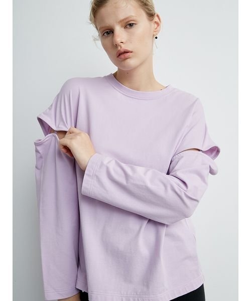 「styling/」 長袖カットソー ONE SIZE ブラック レディース_画像4