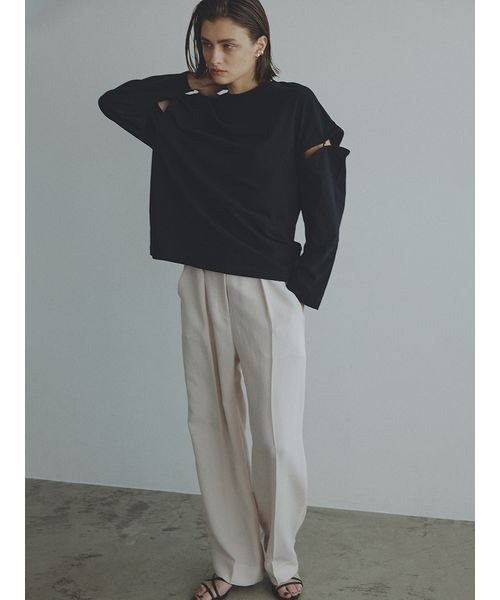 「styling/」 長袖カットソー ONE SIZE ブラック レディース_画像9