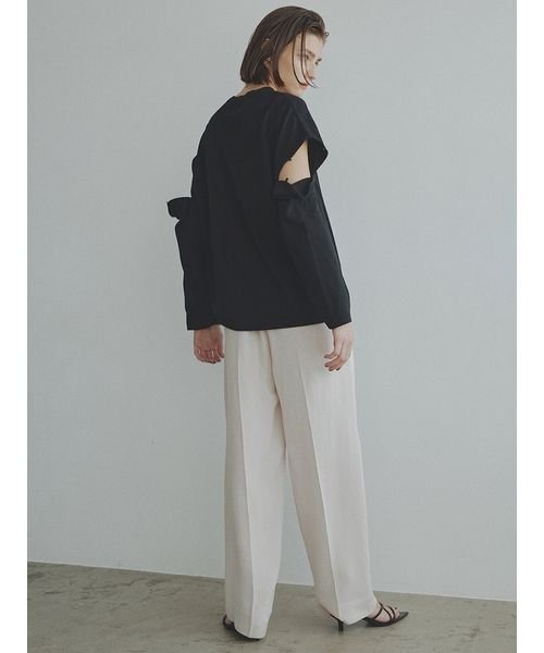 「styling/」 長袖カットソー ONE SIZE ブラック レディース_画像10