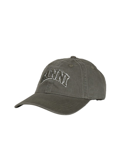 GANNI（ガニー） キャップ 帽子 WASHED COTTON CANVAS CAP EMB メンズ