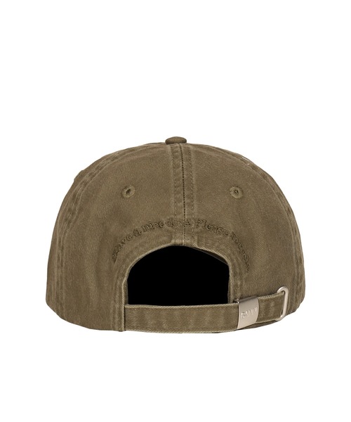 GANNI（ガニー） キャップ 帽子 メンズ WASHED COTTON CANVAS CAP EMB