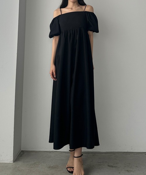 「Louere」 半袖ワンピース LARGE ダークグレー レディース_画像2
