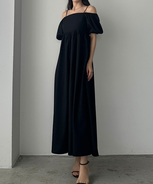「Louere」 半袖ワンピース LARGE ダークグレー レディース_画像3