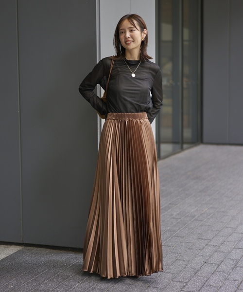 「NOBLE」 長袖カットソー FREE ライトグリーン レディース_画像3