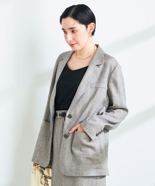 「NOLLEY'S Sophi」 テーラードジャケット 36 ベージュ レディースの画像