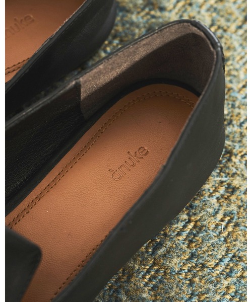 anuke（アンヌーク） ローファー Ecoleather Flat Loafers レディース
