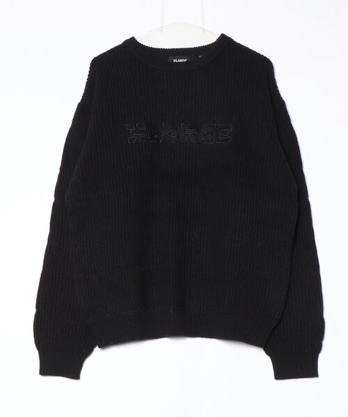 「XLARGE」 長袖ニット L ブラック メンズの画像