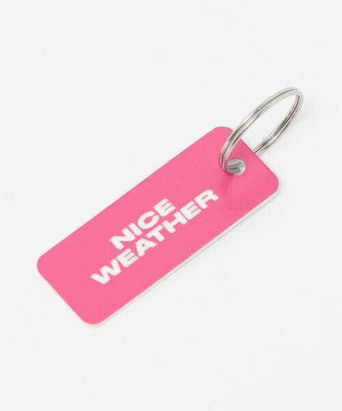 NICE WEATHER キーホルダー 「NICE WEATHER」ホテル キーリング