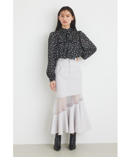 「rienda」 長袖ブラウス FREE ブルー系その他3 レディース_画像8