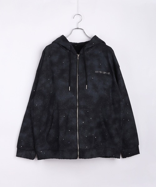「WESTSEA」 ジップアップパーカー L ブラック メンズ_画像2