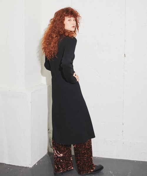 「ROSE BUD」 ニットワンピース ONE SIZE グレー レディース_画像4