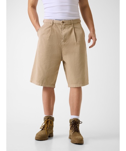 チノパン GUESS JEANS Pleated Baggy Short ショートパンツ ハーフ