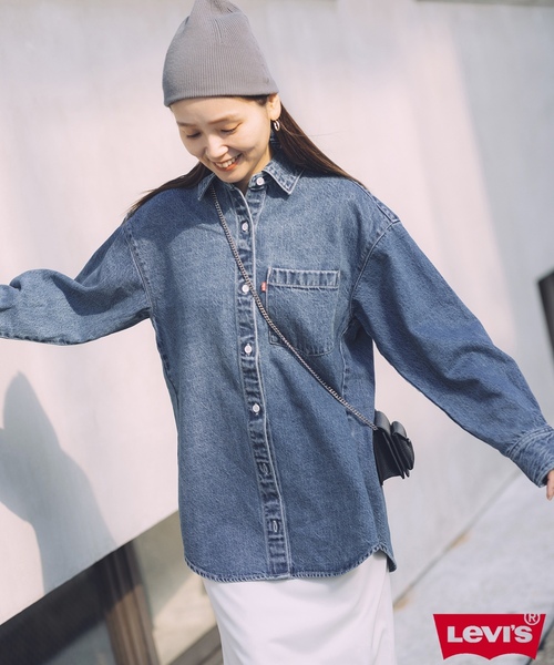 「Levi's」 デニムジャケット X-SMALL ブルー レディースの画像