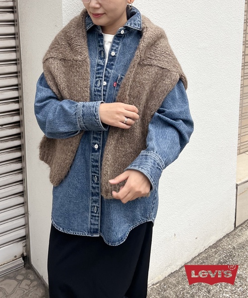 「Levi's」 デニムジャケット X-SMALL ブルー レディースの画像