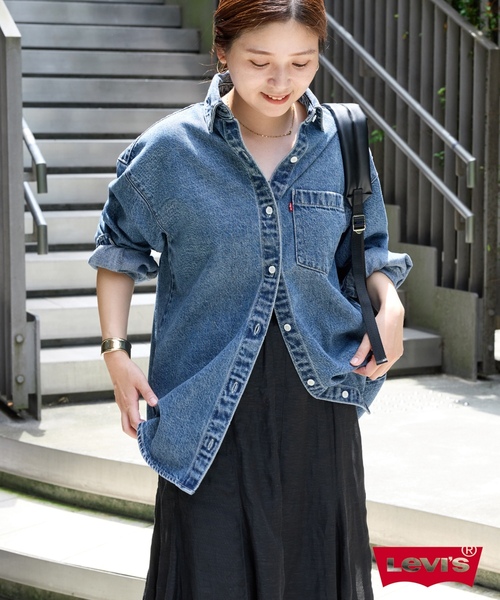 「Levi's」 デニムジャケット X-SMALL ブルー レディースの画像