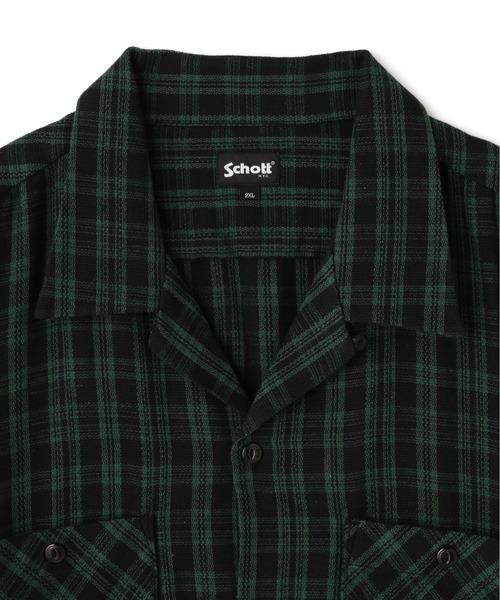 「schott」 長袖シャツ X-LARGE レッド メンズの画像