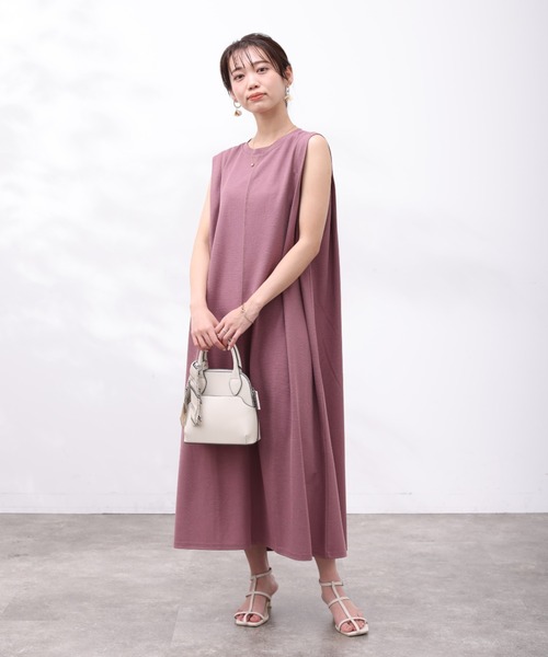 「Chez toi」 半袖ワンピース FREE ピンク レディース_画像4