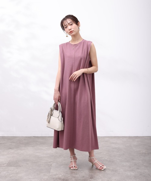 「Chez toi」 半袖ワンピース FREE ピンク レディース_画像6