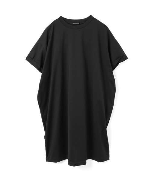ワンピース mizuiro ind ロールアップスリーブワイドワンピースの画像