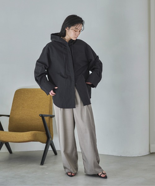 「feepur」 長袖ブラウス MEDIUM オフホワイト レディース_画像2