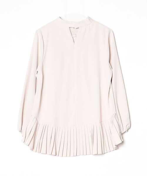 「Flolia」 長袖ブラウス M ベージュ レディース_画像2