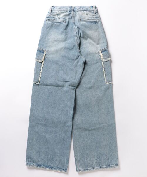 「EMODA」 デニムパンツ SMALL ライトブルー レディース_画像2