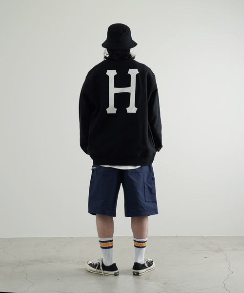 「HUF」 スウェットカットソー X-LARGE ブラック メンズ_画像8