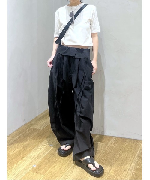 STYLEMIXER（スタイルミキサー） ワイドパンツ パンツ フリップベルト