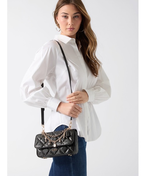 GUESS（ゲス） ショルダーバッグ バッグ LIBBY Flap Crossbody
