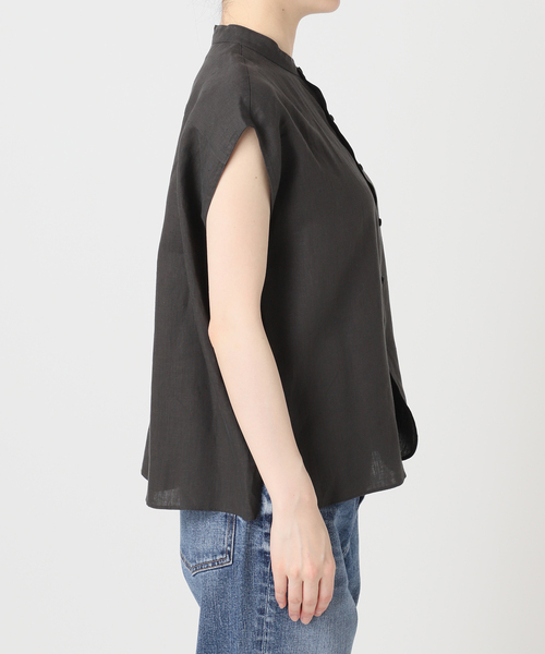 ブラウス シャツ TICCA / ティッカ リネンフレンチシャツ レディースの画像