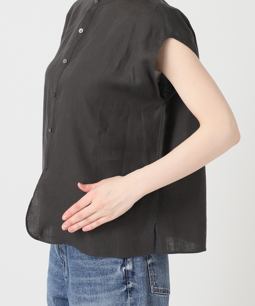 ブラウス シャツ TICCA / ティッカ リネンフレンチシャツ レディースの画像