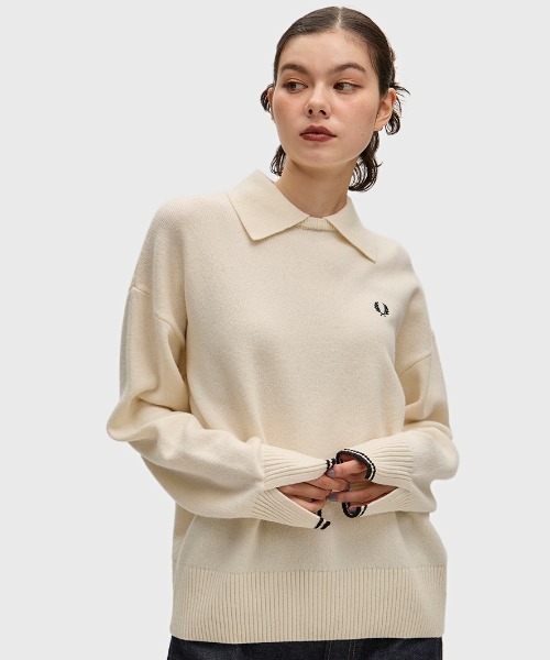 FRED PERRY（フレッドペリー） ニット セーター Split Cuff Collared