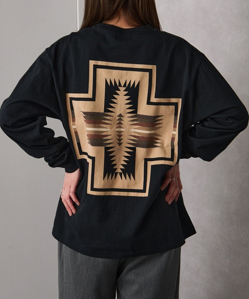「PENDLETON」 長袖Tシャツ L ブラック メンズ_画像6