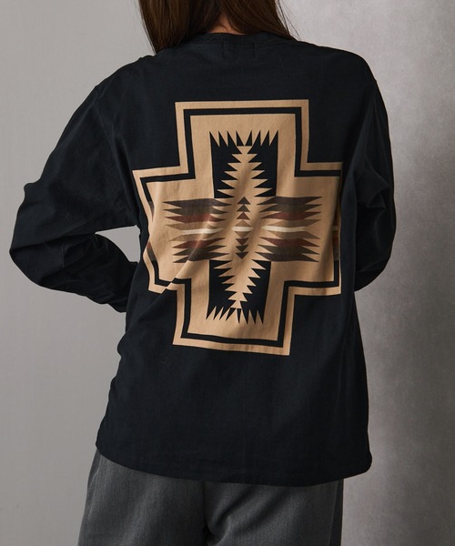「PENDLETON」 長袖Tシャツ L ブラック メンズ_画像7