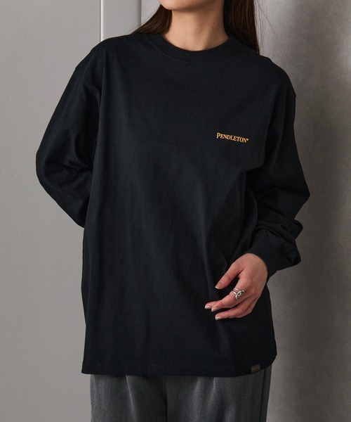 「PENDLETON」 長袖Tシャツ L ブラック メンズ_画像9