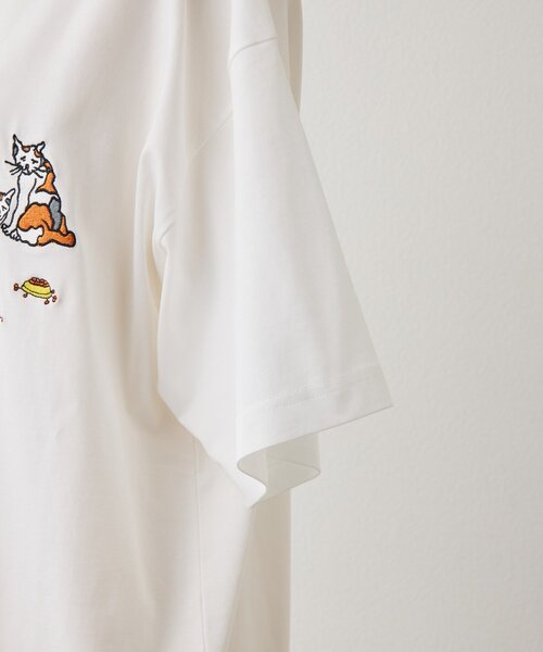 「ear PAPILLONNER」 半袖Tシャツ「ken nakayamaコラボ」 FREE ホワイト系その他2 レディース_画像8