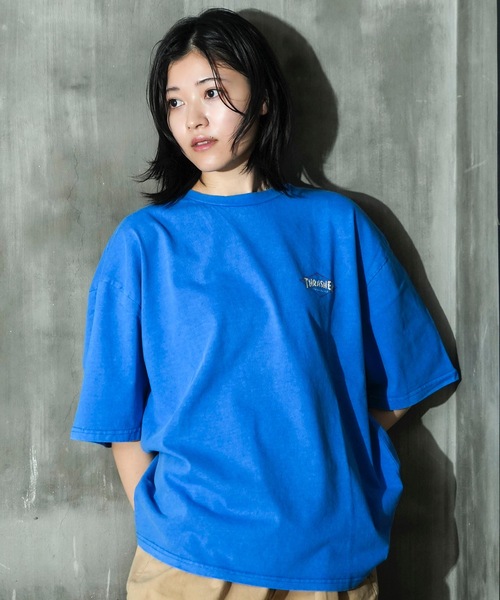 「THRASHER」 半袖Tシャツ X-LARGE グレー メンズ_画像6