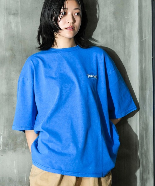 「THRASHER」 半袖Tシャツ X-LARGE グレー メンズ_画像7
