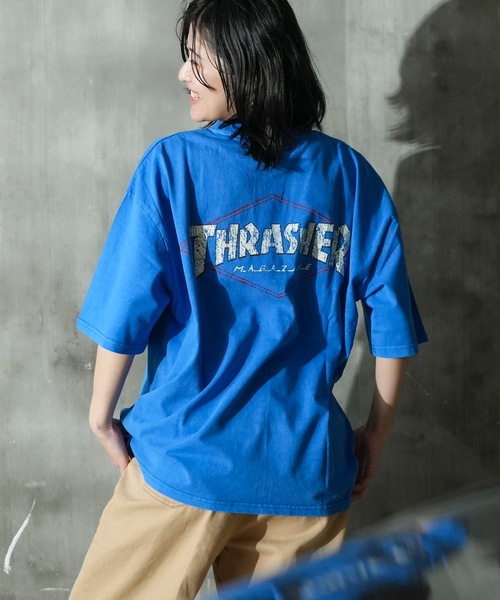 「THRASHER」 半袖Tシャツ X-LARGE グレー メンズ_画像9
